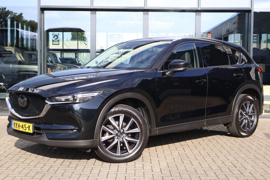 Mazda CX-5 2.5 SkyActiv 194 GT-M 4WD / Volleder / 2000 kg Tr, Gebruikt, Huisgarantie, 4 cilinders, Zwart