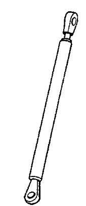 Gasveren / gasdempers voor achterklep Volvo 480, Oldtimer onderdelen, Achterklep, Voor, Nieuw
