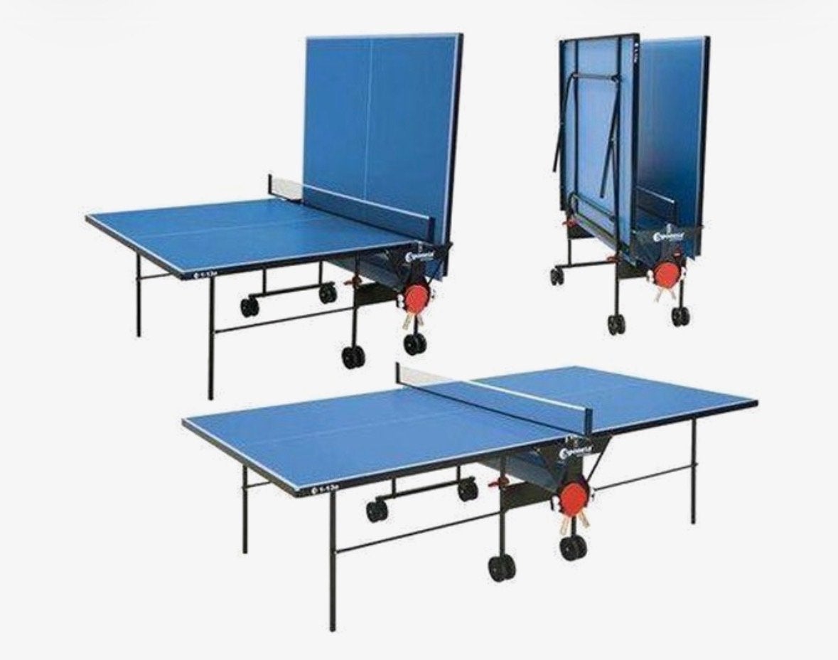 Stabiele en inklapbare outdoor tafeltennistafel, Ophalen, Gebruikt, Tafel Outdoor, Inklapbaar