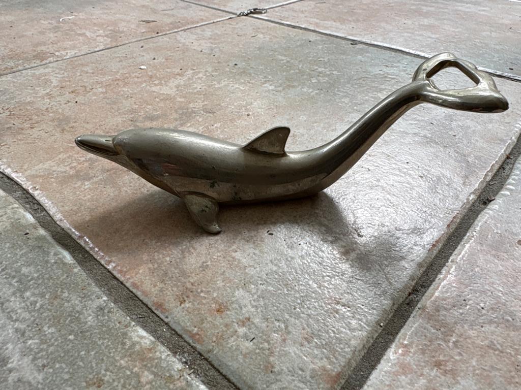 Vintage dolfijn flesopener - Made in Germany, Ophalen of Verzenden