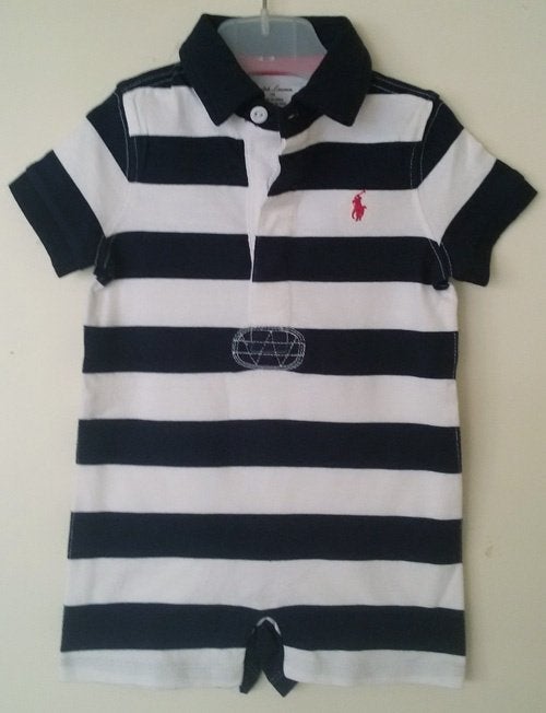 Maat 62 Ralph Lauren pakje navy/wit NIEUW (10694) a, Nieuw, Ophalen of Verzenden, Pakje, Jongetje