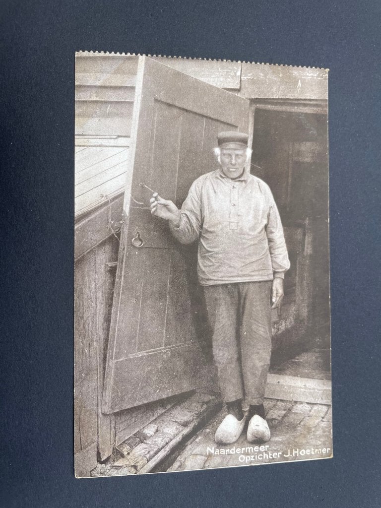 ansichtkaart Naarden ; Naardermeer, opzichter J. Hoetmer., Verzenden, 1920 tot 1940, Noord-Holland