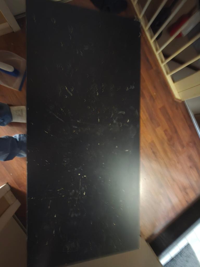 Houten bankje - opknapper, Ophalen of Verzenden, Gebruikt, Zwart, Hout