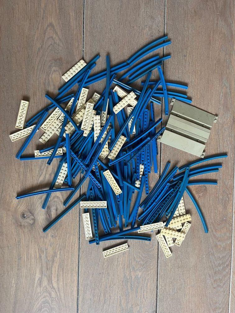 Lego rails blauw, Kinderen en Baby's, Speelgoed | Duplo en Lego, Ophalen of Verzenden, Gebruikt, Losse stenen, Lego