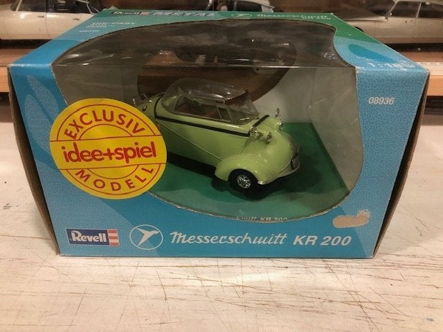 1:18 Messerschmitt KR 200 Revell Groen M/B, Hobby en Vrije tijd, Modelauto's | 1:18, Ophalen of Verzenden, Gebruikt, Auto, Revell