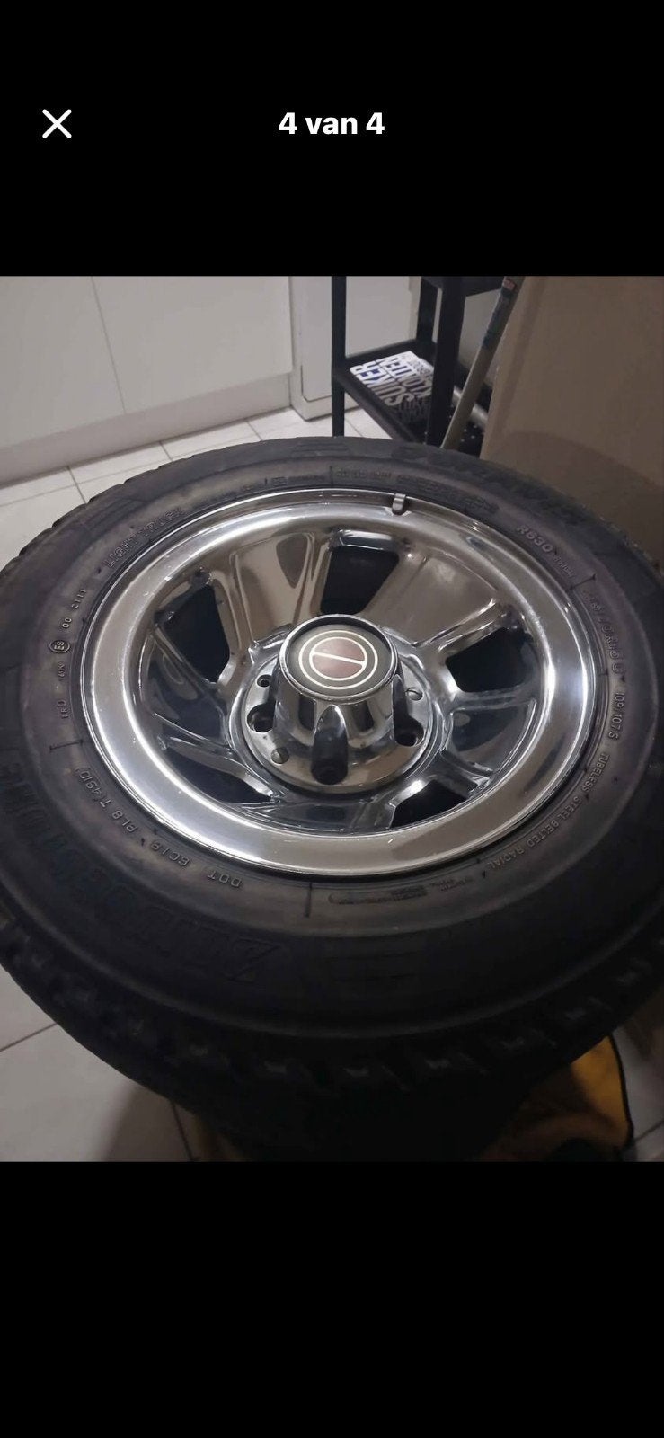 Te koop 4 Wolf Race Chroom Velgen 5x127 voor GMC Vandura, Ophalen, Gebruikt