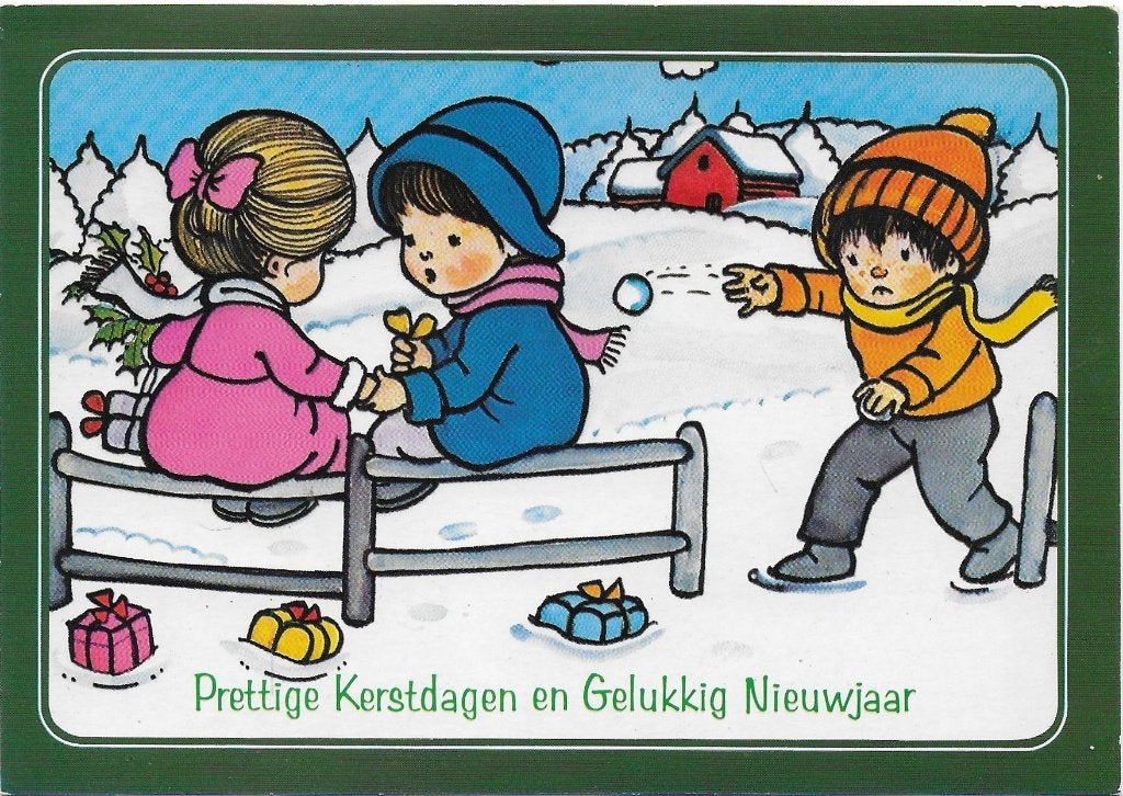 Prettige Kerstdagen Gelopen Ansichtkaart (B5833 ), Ophalen of Verzenden, 1960 tot 1980, Gelopen