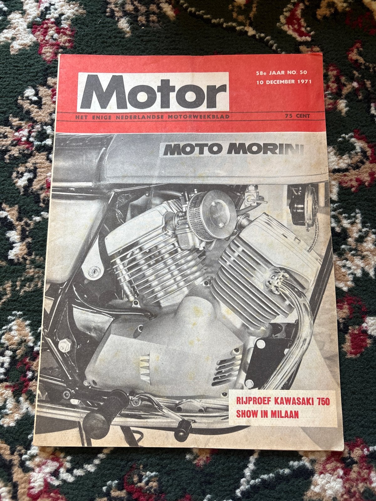 Motor Magazine - 10 december 1971 - Moto Morini, Ophalen of Verzenden, Gelezen, Overige typen
