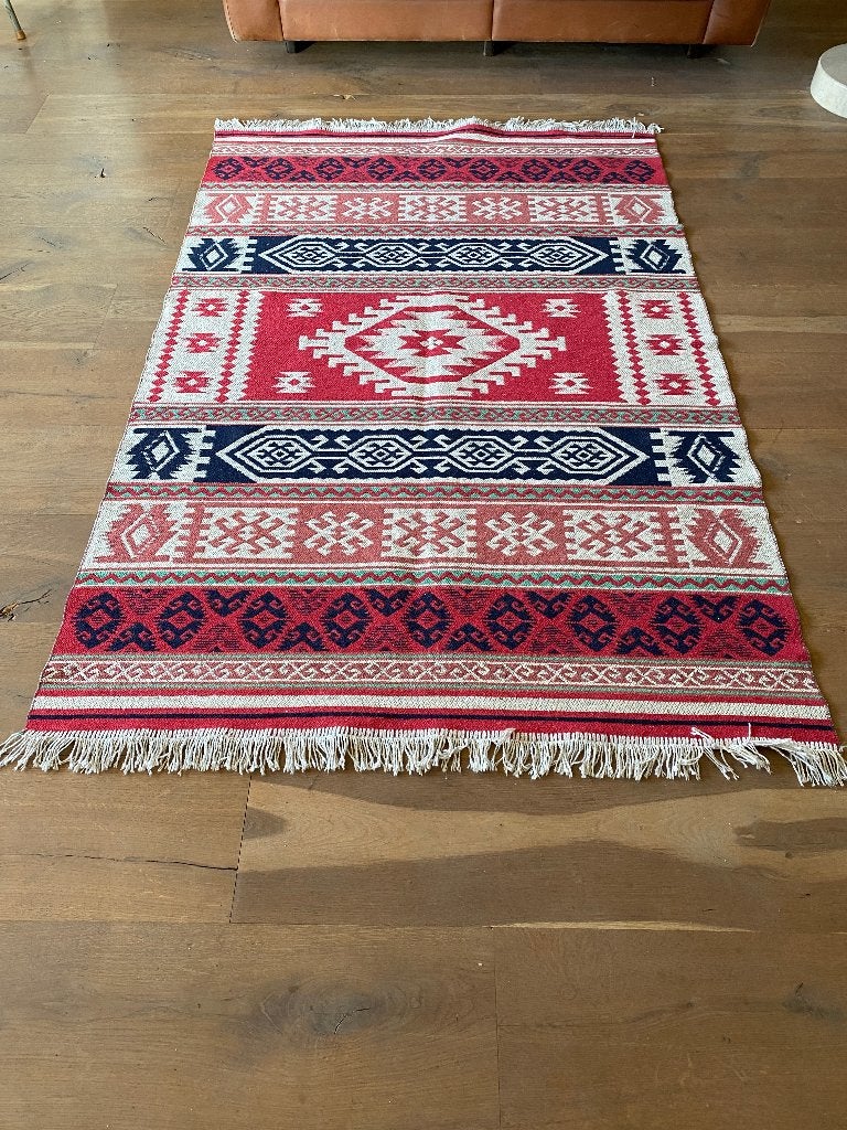 SALE: Vloerkleed, kelim, nieuw katoenen kleed, Ophalen, 100 tot 150 cm, -, -