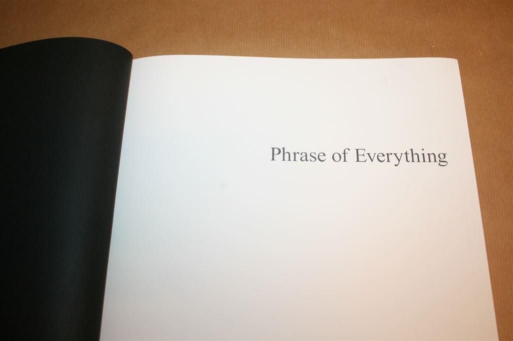 Nerhol. Phrase of Everything., Ophalen of Verzenden, Zo goed als nieuw