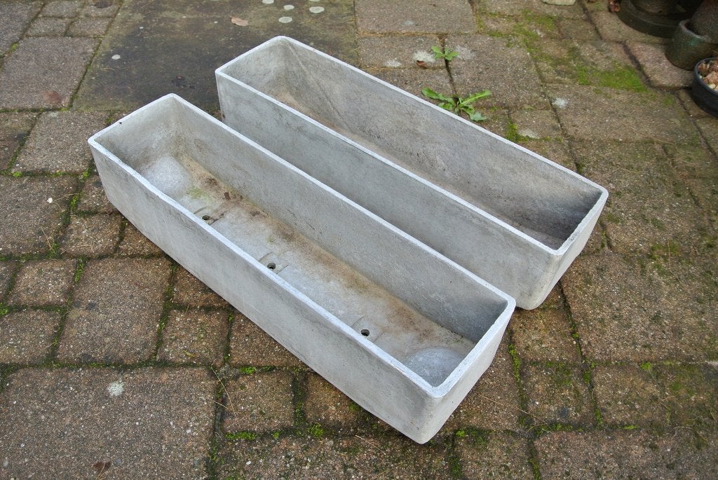 Vintage Willy Guhl Plantenbak retro Mid century 70's., Tuin en Terras, Bloembakken en Plantenbakken, Gebruikt, Beton, Balkon, Tuin