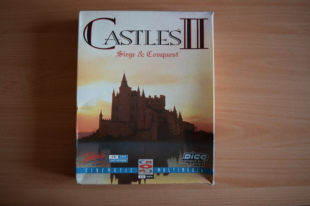 Castles II - Siege & Conquest (Dice/Interplay) - boxed, Gebruikt, 1 speler, Ophalen of Verzenden, Strategie en Constructie