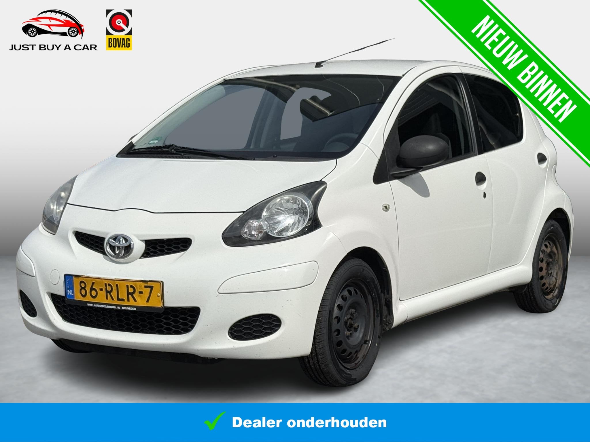 Toyota Aygo 1.0-12V Now / Dealeronderhouden / Nieuwe Beurt /, Auto's, Euro 5, Stof, Gebruikt, Met garantie (alle)