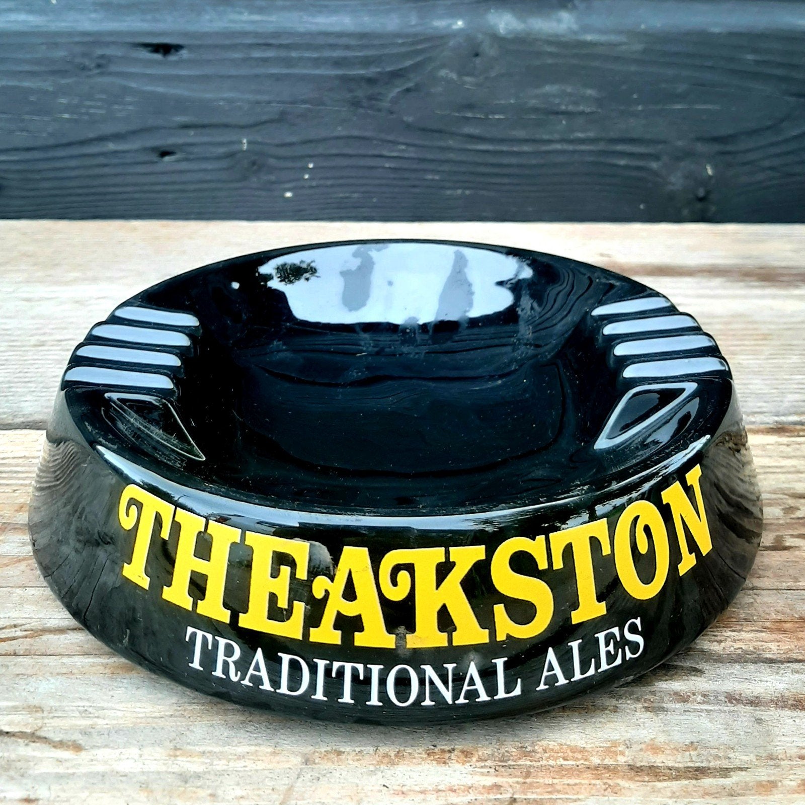 THEAKSTON ALES - Vintage Asbak - (Café XXL Stamtafel), Ophalen of Verzenden, Gebruikt, Asbak