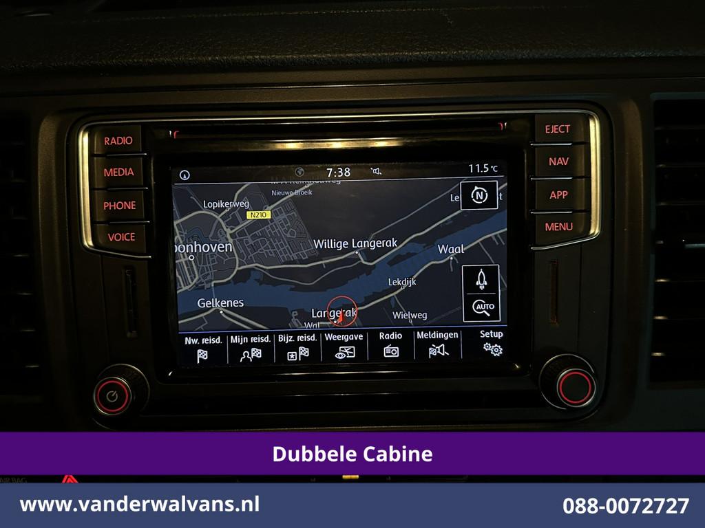 Volkswagen Transporter 2.0 TDI 150pk L2H1 Dubbele Cabine Air, Auto's, Bestelauto's, Voorwielaandrijving, Stof, Euro 6, 4 cilinders