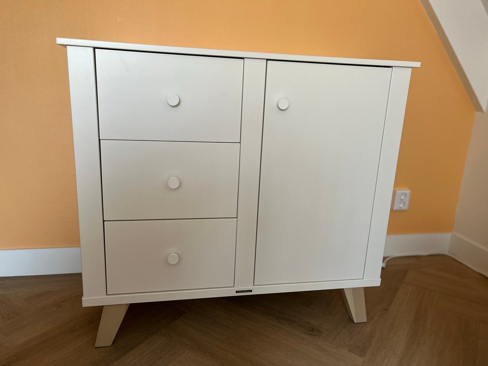 Kidsmill Lars Commode (Wit), Ophalen, 50 tot 70 cm, 100 cm of meer, Zo goed als nieuw