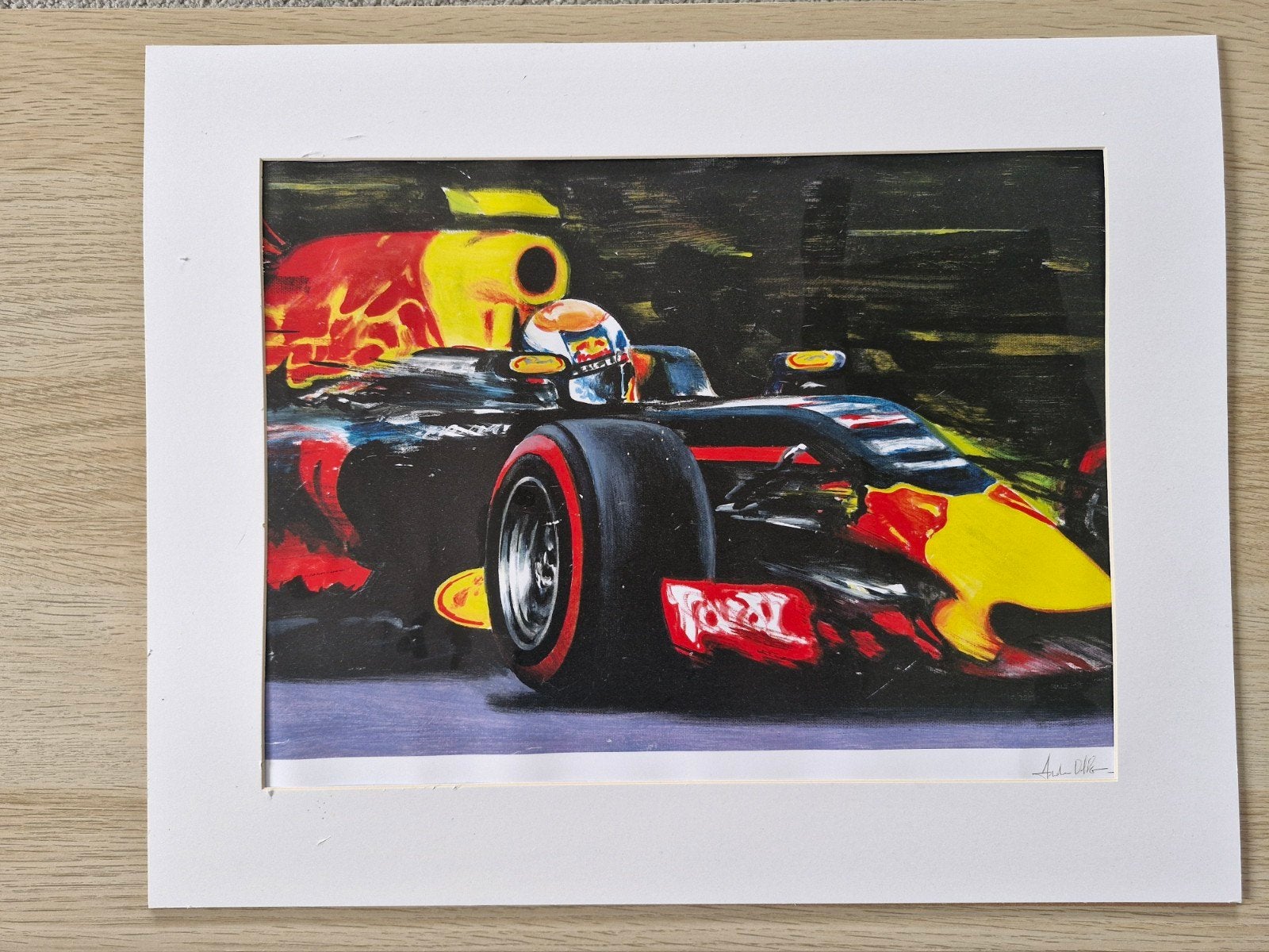 Max Verstappen F1 Kunstwerk - Red Bull Racing RB13, Antiek en Kunst, Kunst | Schilderijen | Modern, Ophalen of Verzenden