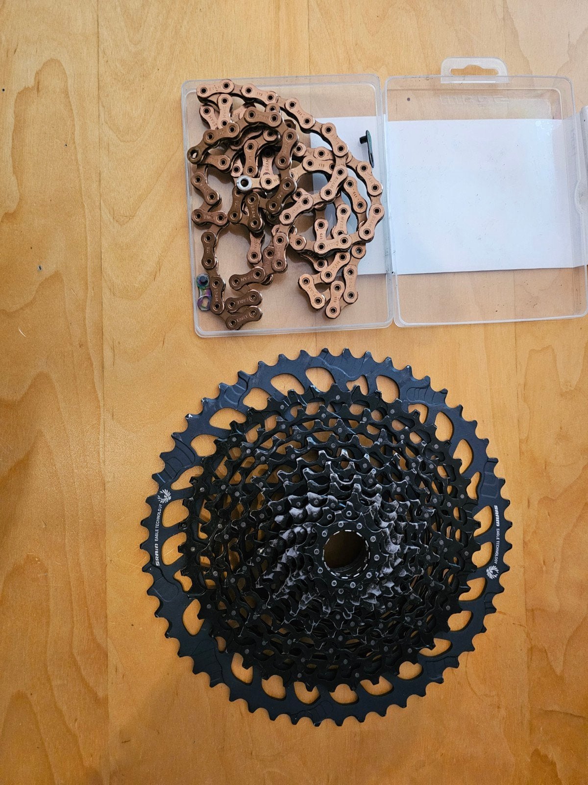 Sram Eagle XG-1275 Cassette & XX1 Eagle Koperen Ketting, Fietsen en Brommers, Sram, Ophalen of Verzenden, Zo goed als nieuw, Derailleur of Ketting