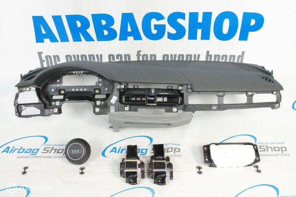 Airbag set Dashboard 3 spaak licht grijs Audi A5 2016-...., Gebruikt, Ophalen of Verzenden