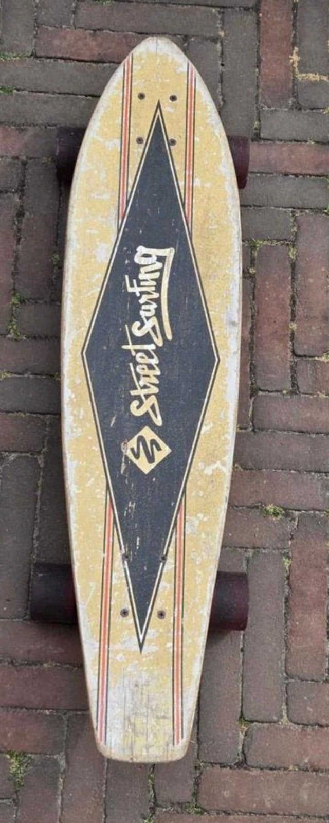 Vintage longboard skateboard street surfing, Ophalen, Gebruikt, Longboard