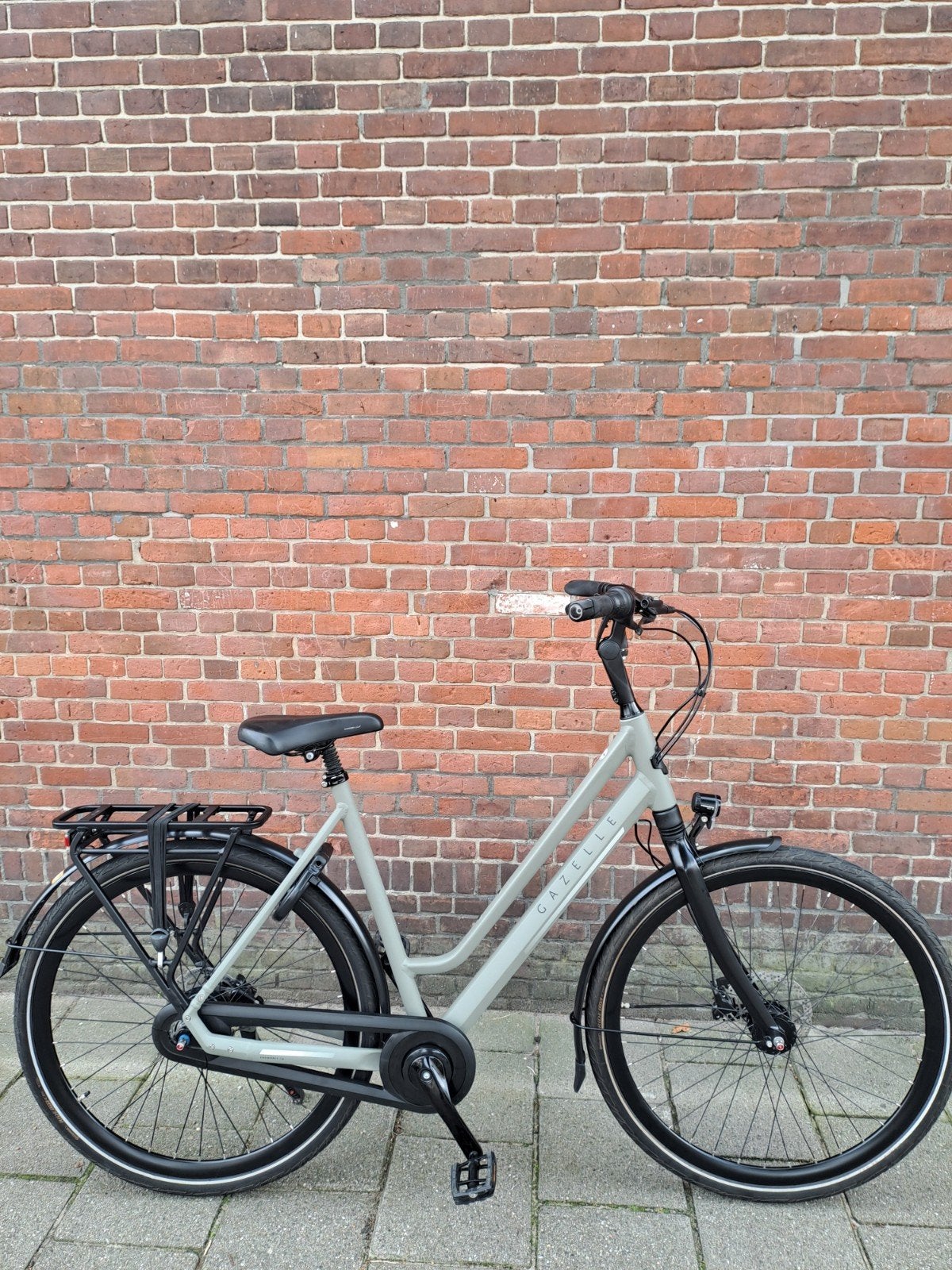 Gazelle chamonix C8 Clay green  H57cm in nieuwstaat, Fietsen en Brommers, Ophalen, Versnellingen, 56 cm of meer, Zo goed als nieuw