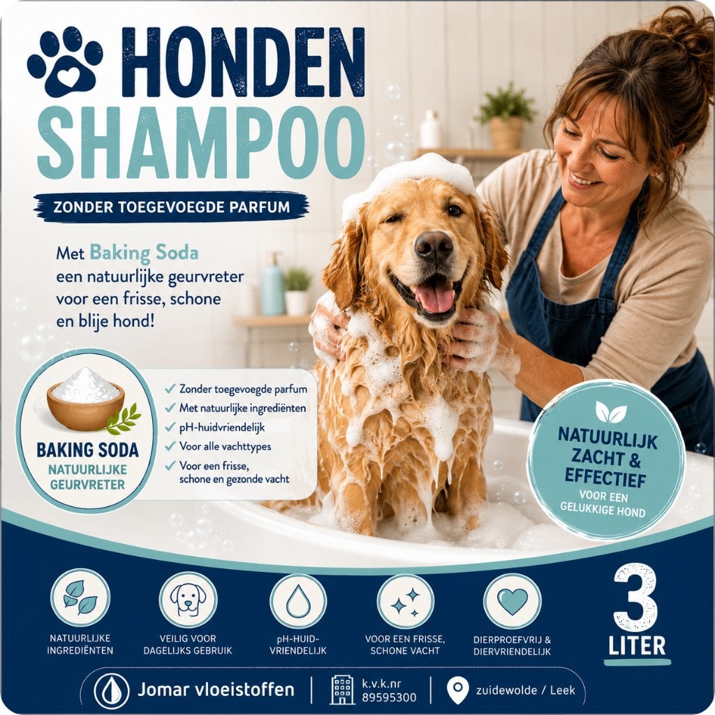 Hond - shampoo - Baking Soda basis - 3 liter - washandschoen, Ophalen, Zo goed als nieuw, Overige diersoorten