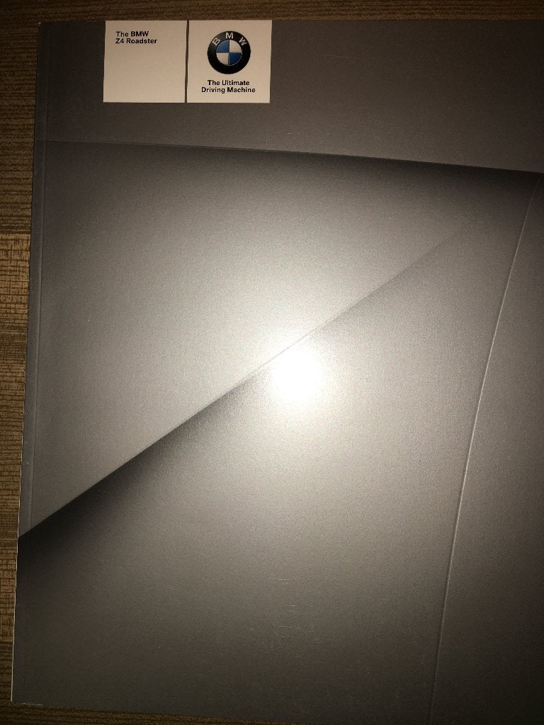 BMW Z4 2.2i 2.5i 3.0i E85 folder brochure 2004 Engels of ES, Ophalen of Verzenden, Zo goed als nieuw, BMW