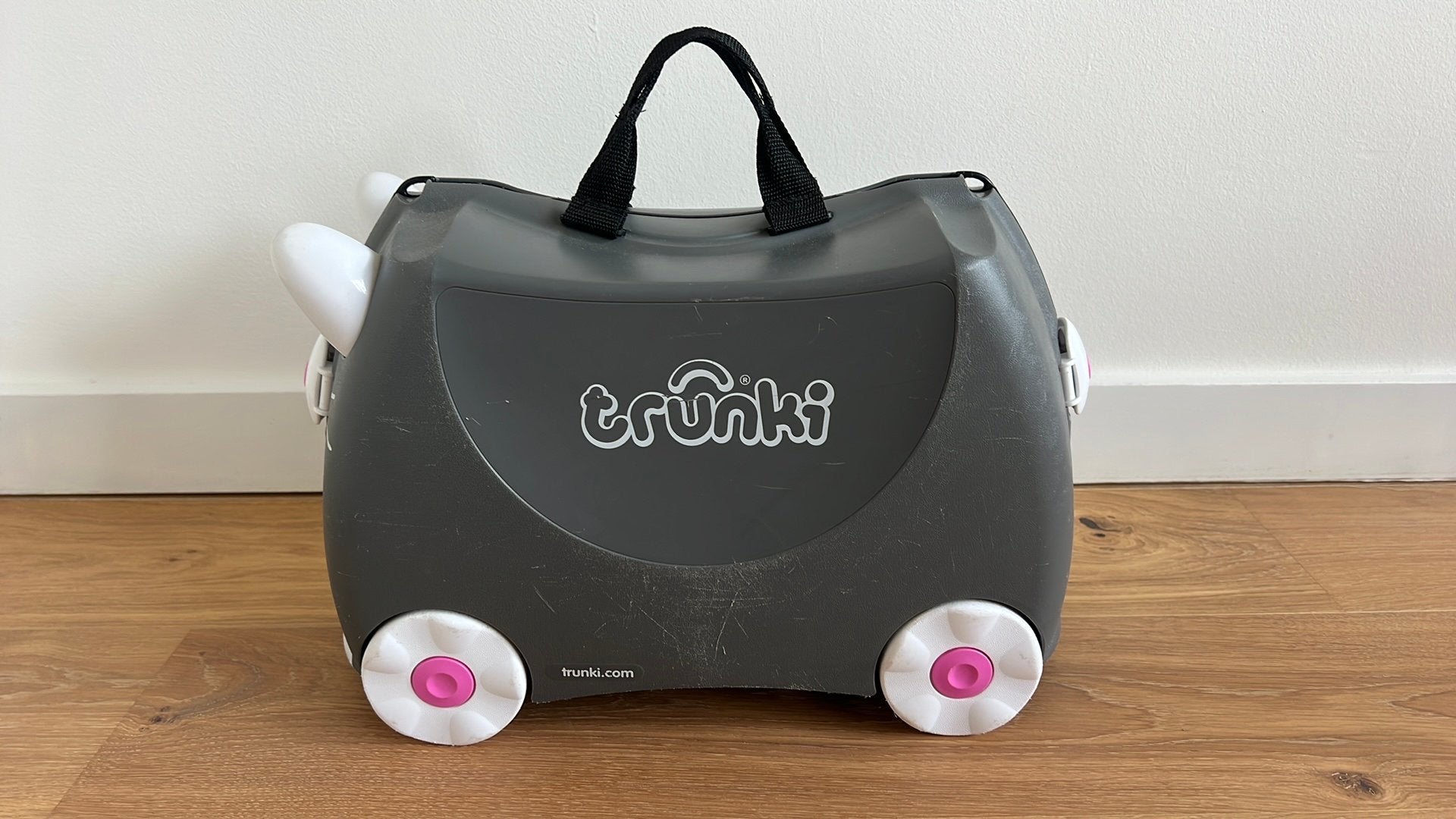 Kinder koffer Trunki kat, Wieltjes, Gebruikt, Hard kunststof, Minder dan 50 cm