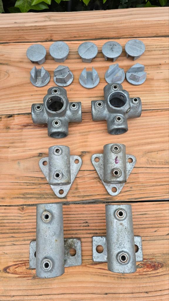 Diverse sets steigerbuis koppelingen 33,7 mm, Ophalen of Verzenden, Minder dan 50 mm