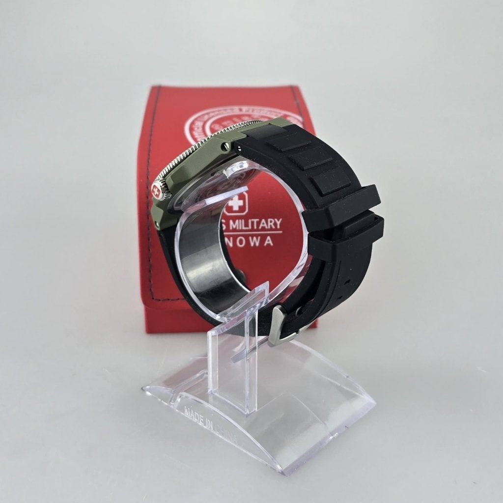 Swiss Military Hanowa GN00011 Herenhorloge Groen | ZGAN, Flex Ltd., Gebruikt, https://flex.com/contact-us, Nobelstraat 10, 5807 GA Oostrum LB, Limburg, Nederland