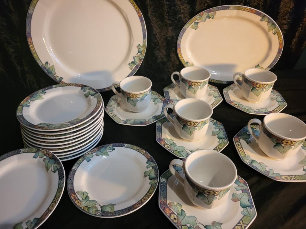 Villeroy Boch. kop en schotels, gebaksbordjes, hapjesch, Ophalen of Verzenden, Porselein, Overige stijlen, Kop(pen) en/of Schotel(s)