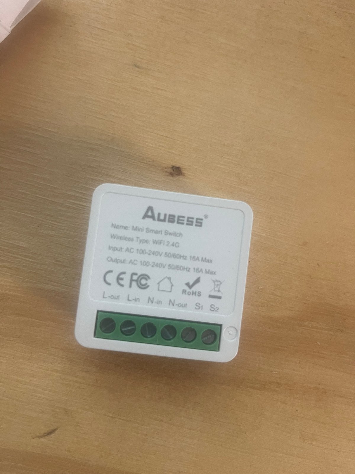 Aubess Mini Smart Switch - WiFi Schakelaar, Ophalen of Verzenden, Nieuw, Overige merken, Schakelaar