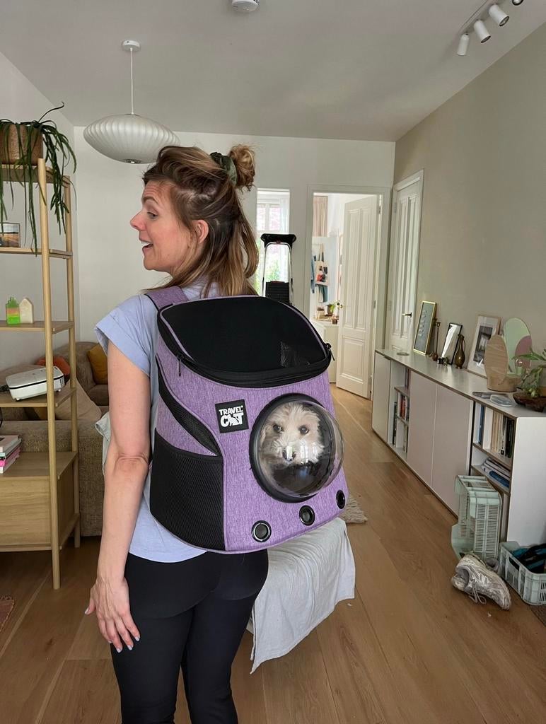 Travelcat kattenrugzak met bubbel, Ophalen of Verzenden, Zo goed als nieuw