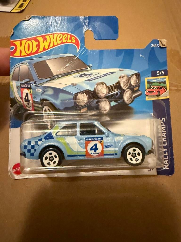 Hotwheels Ford Escord rs, Ophalen of Verzenden, Zo goed als nieuw, Auto