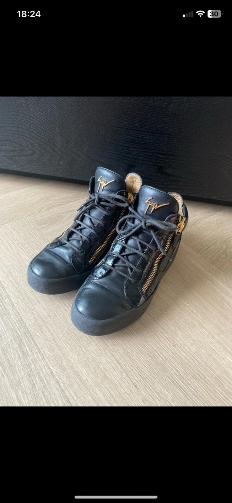 Giuseppe zanotti schoenen, Kleding | Dames, Zwart, Ophalen of Verzenden, Sneakers of Gympen, Zo goed als nieuw