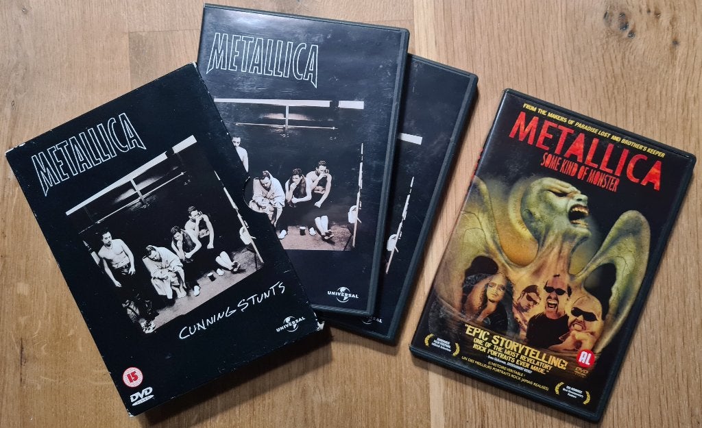 METALLICA - Cunning stuns & Some kind of monster (2x 2-DVDs), Vanaf 16 jaar, Ophalen of Verzenden, Zo goed als nieuw