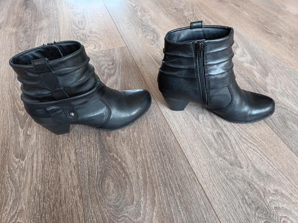 FEYN enkellaarsjes mt 37 zgan, Kleding | Dames, Schoenen, Zwart, Lage of Enkellaarzen, Ophalen of Verzenden, Zo goed als nieuw