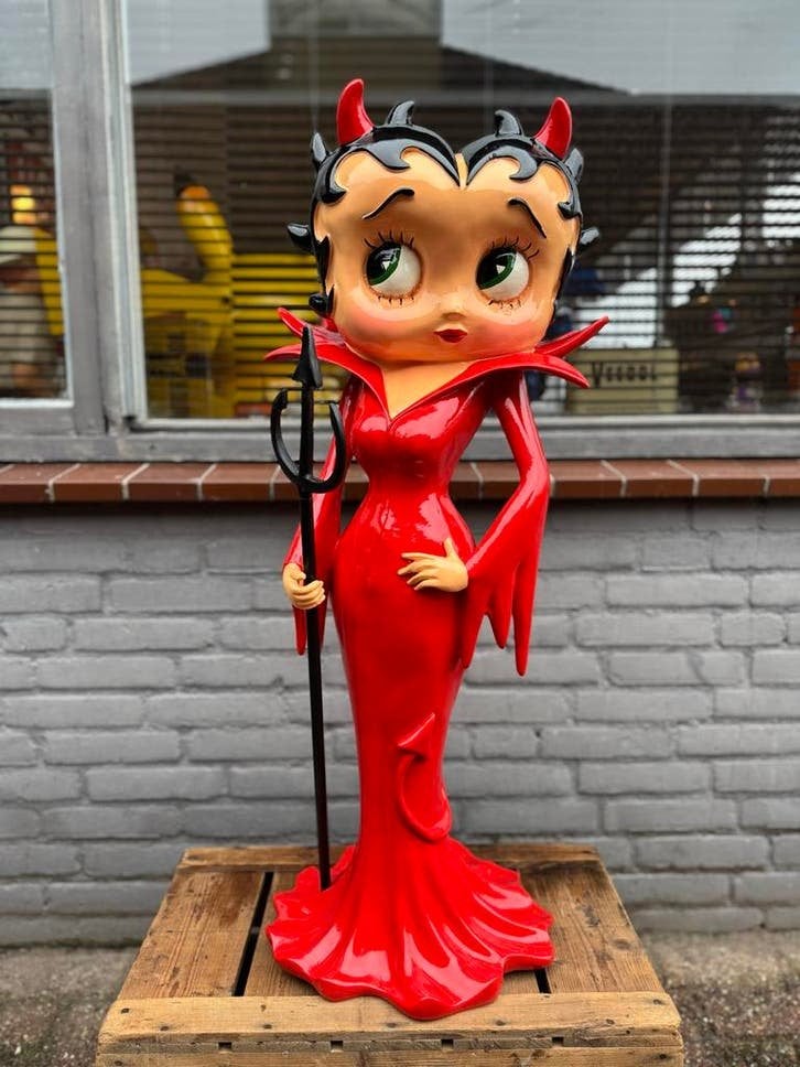 Groot Betty Boop Devil Beeld, Ophalen, Zo goed als nieuw, Mens