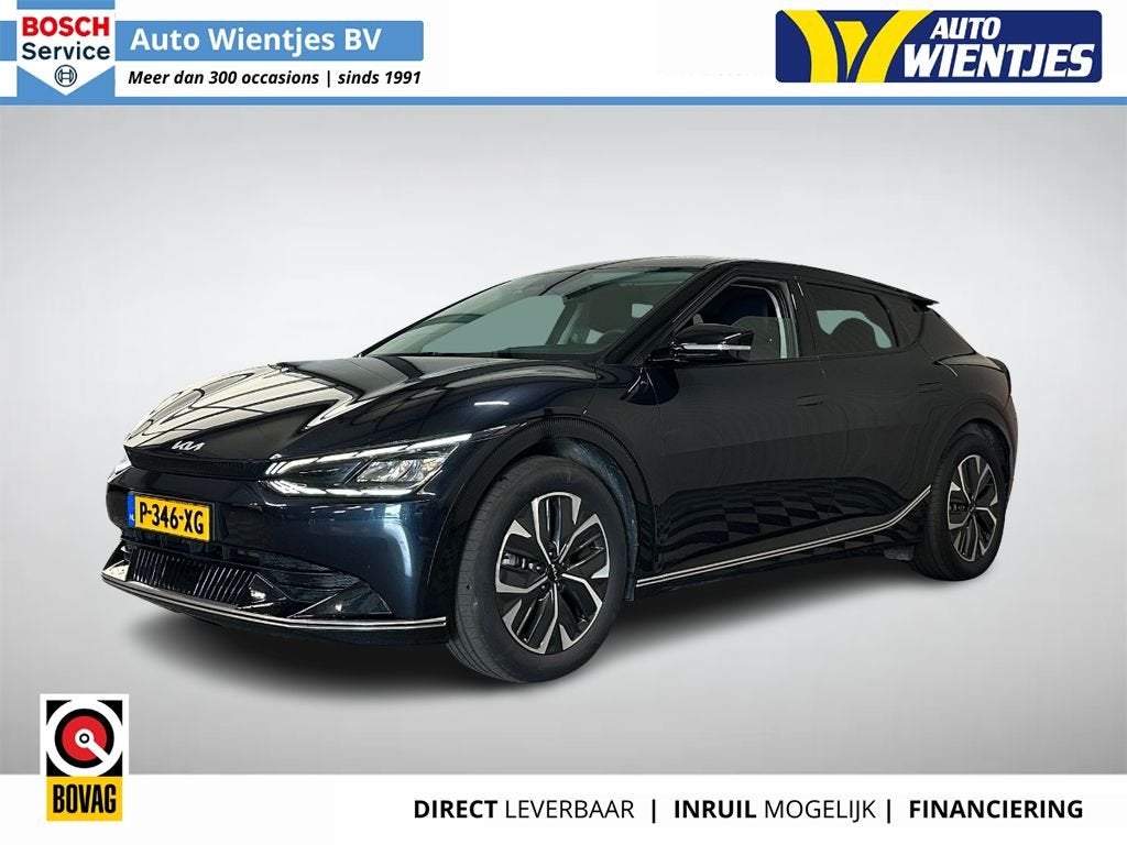 Kia EV6 Plus 77.4kWh | SOH 92% | Leer | Navi | Camera, Automaat, 228 pk, Gebruikt, Blauw