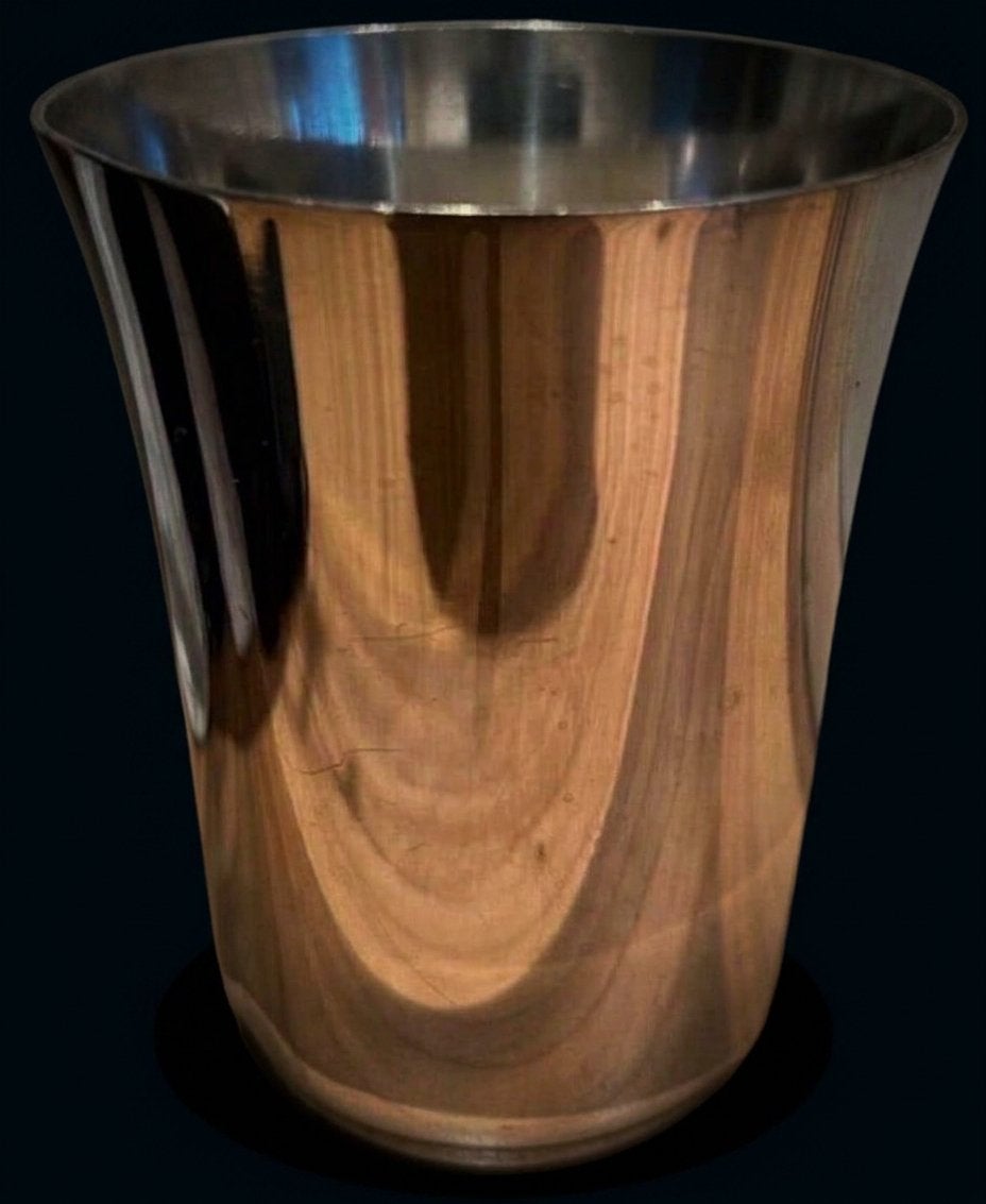 Antieke Verzilverde Drinkbeker WMF 9 cm hoog, Ophalen of Verzenden, Zilver