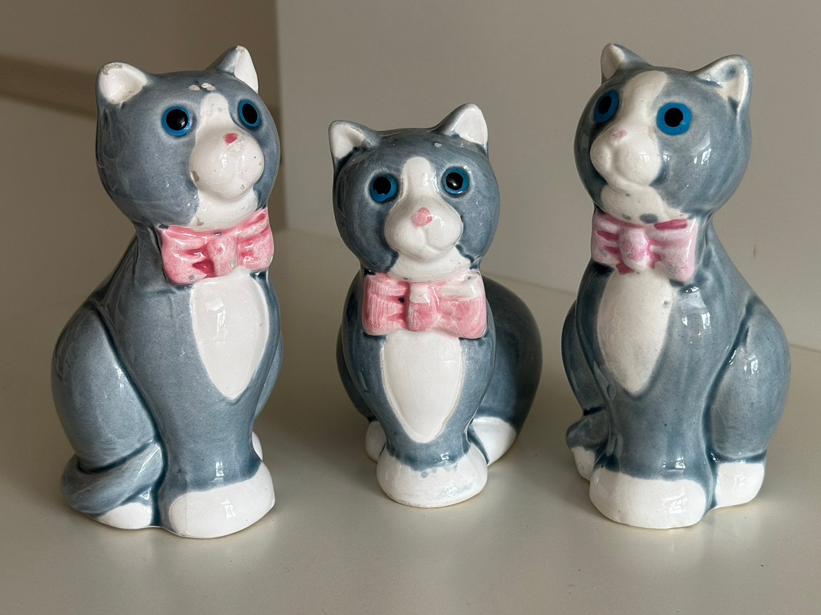 3 kattenbeeldjes, Ophalen of Verzenden, Zo goed als nieuw, Dier