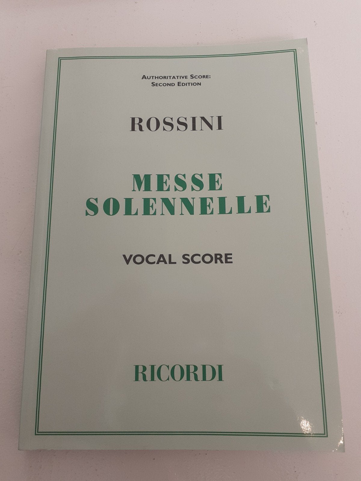 Rossini - Messe Solennelle - Vocal Score Ricordi, Koor, Klassiek, Ophalen of Verzenden, Zo goed als nieuw