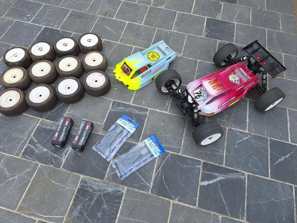 Xray XT8 hobby overcomplete set 1/8 truggy / 1/8 buggy, Ophalen of Verzenden, Auto offroad