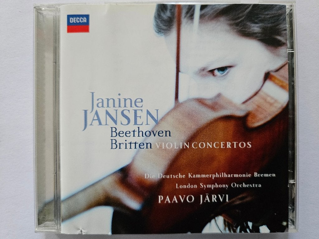 CD+DVD Beethoven + Britten - Janine Jansen viool concerten, Ophalen of Verzenden, Zo goed als nieuw, Classicisme, Beethoven