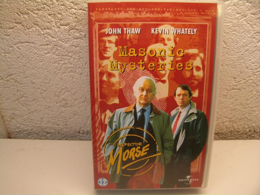 vhs 73b insp. morse masonic mysteries, Alle leeftijden, Ophalen of Verzenden, Zo goed als nieuw, Actie en Avontuur