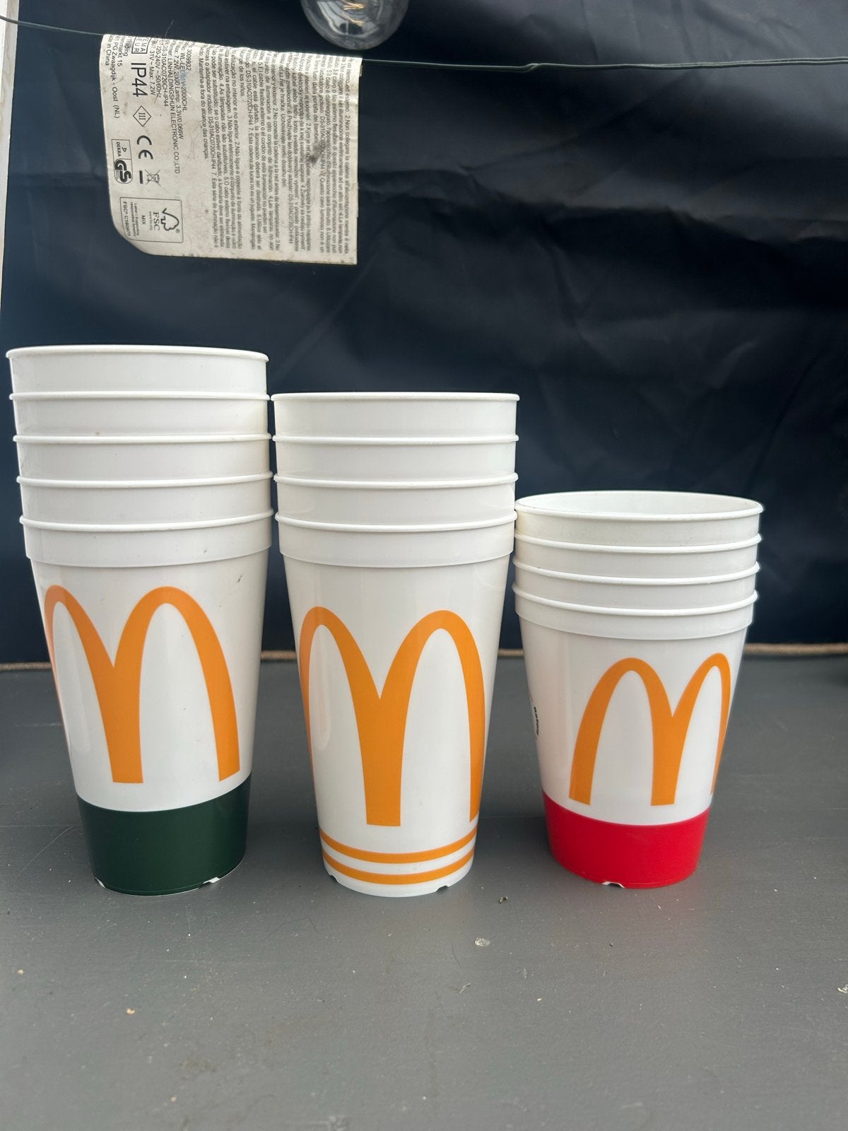McDonald's bekers - Diverse maten (0.25L, 0.4L), Ophalen of Verzenden, Zo goed als nieuw