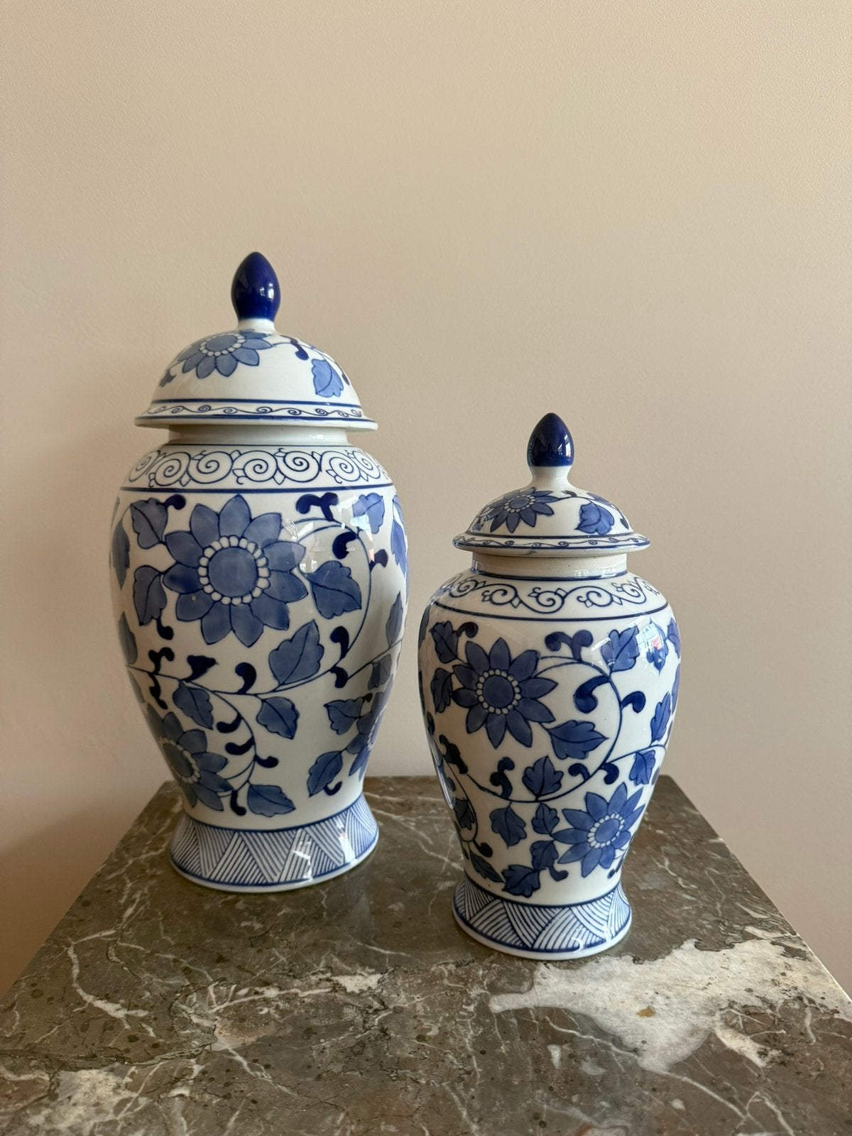 Gemberpotten Blauw & Wit | Vintage, Antiek en Kunst, Antiek | Keramiek en Aardewerk, Ophalen of Verzenden