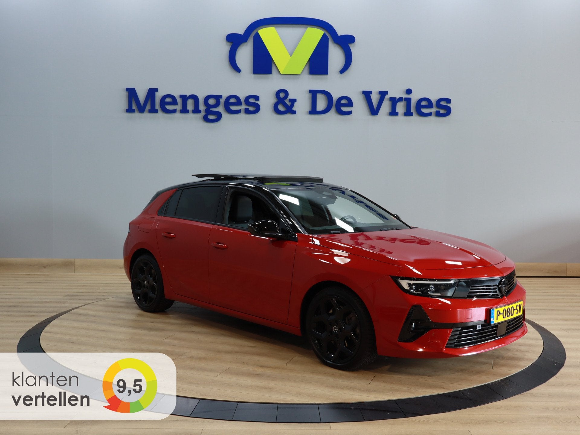 Opel Astra 1.6 GS Line Hybrid Edition Airco ECC | Panorama |, Auto's, 12 maanden, Gebruikt, 4 cilinders, Leder en Stof