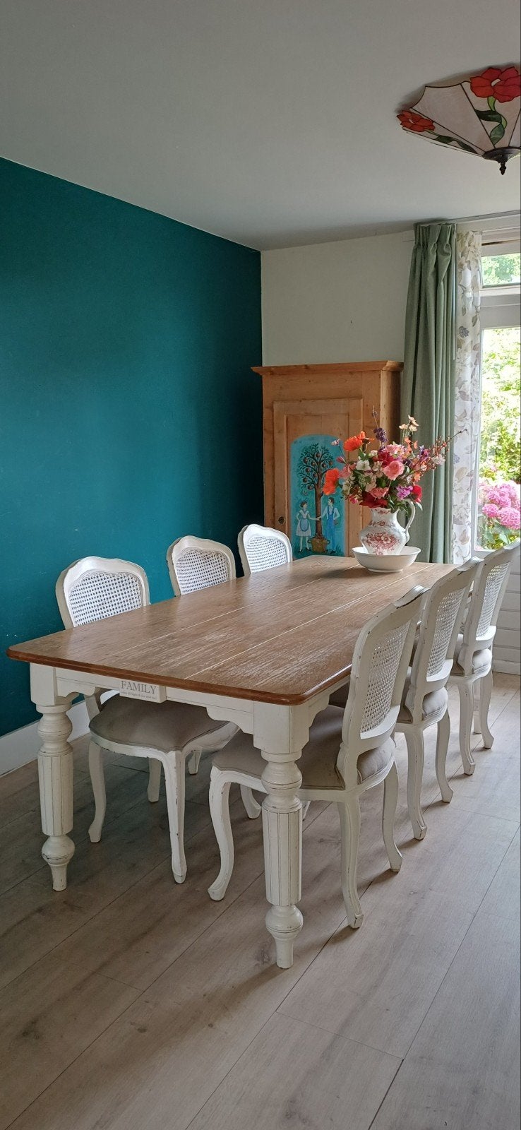Set van 6 Louis XV eetkamerstoelen landelijk eettafel, Ophalen