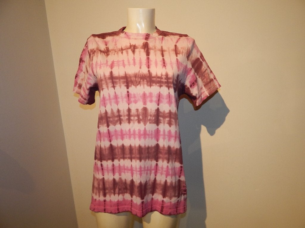 Isabel Marant etoile gevlamd shirt roze logo stiksel, Isabel Marant, Ophalen of Verzenden, Zo goed als nieuw, Korte mouw